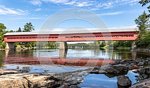 Wakefield covered bridge over the Gatineau river