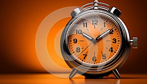 Waking up to the countdown of an old alarm clock generated by AI