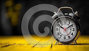 Waking up to the old fashioned alarm clock generated by AI