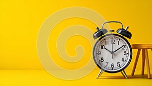 Waking up to an old fashioned alarm clock generated by AI