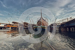 DHOW BOAT AT WAKRA BEACH
