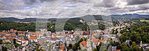 Walbrzych, Lower Silesia, Poland, aerial panorama