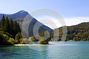Walchensee in Bavarian Alps, Germany