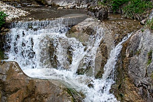 Waldbachstrub Waterfall, small waterfall in the austrian alps