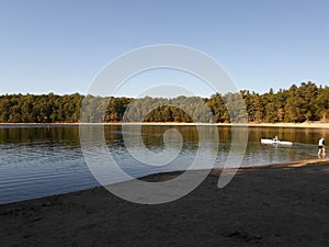 Walden Pond and Walden Pond State Reservation, Concord, Massachusetts, USA