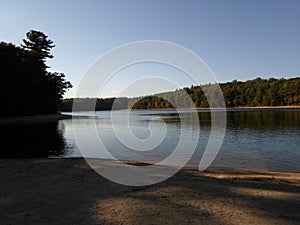 Walden Pond and Walden Pond State Reservation, Concord, Massachusetts, USA