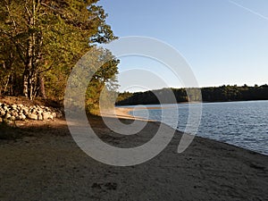 Walden Pond and Walden Pond State Reservation, Concord, Massachusetts, USA