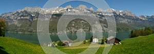 WALENSEE ,SWITZERLAND,PANORAMIC VIEW