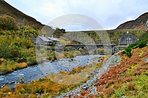 Wales Caban Coch Dam photo