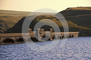 Wales valley of the river claerwen the cambrian mountains