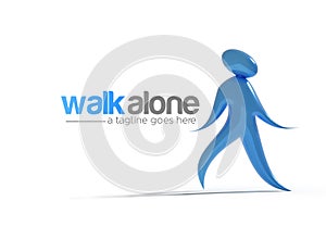 Walk Alone Branding Identity Corporate 3D Logo Design