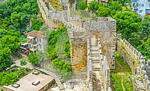 The walk along Alanya fortress walls