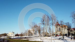 Walk along the embankment of the river Western Dvina