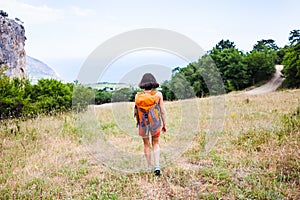 Walk along the mountain trails