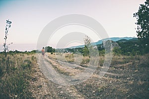 Walk along the mountain trails