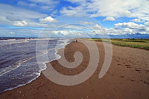 A walk on the beach at Bouctouche Park