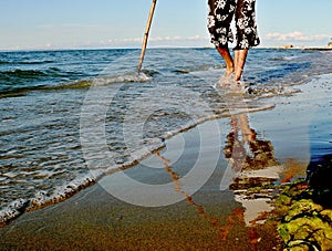 Walk on the beach photo