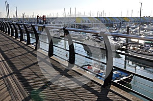 Walk deck in Brighton Marina