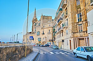 The Marsamxett street, Valletta, Malta photo