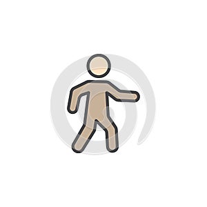 Walk icon in colored version