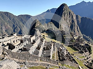 Walk at Machu Picchu ruins - one of the New Seven Wonders of the World