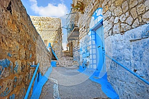 Walk through the Old Town of Safed, Israel photo