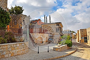 Walk through the Old Town of Safed, Israel photo