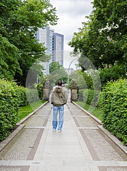 Walk in the park Volkspark Friedrichshain, Berlin