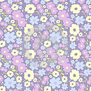 Walk past the garden purple seamless repeat pattern design new design