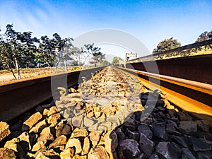 Walk with the railtrack. photo