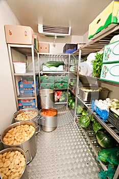 Walk-in refrigerator cooler photo