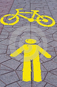 Walk Street and Bicycle lane