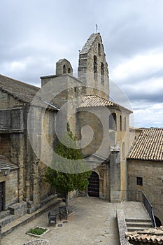walk through the streets of the medieval town of Sos del Rey Catolico, Spain photo