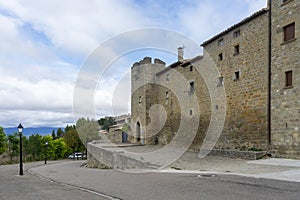 walk through the streets of the medieval town of Sos del Rey Catolico, Spain photo