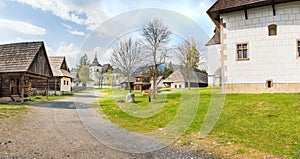 A walk through traditional village Pribylina in Liptov region SLOVAKIA - PANORAMA