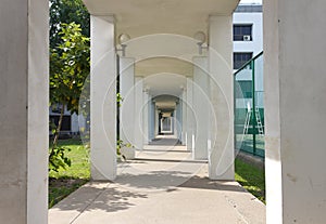 Walk way of hotel