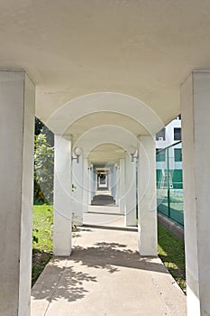 Walk way of hotel