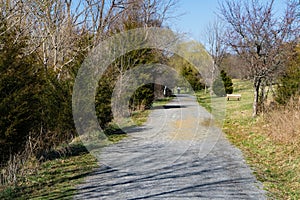 Walkers on the Trail at Greenfield Recreational Park