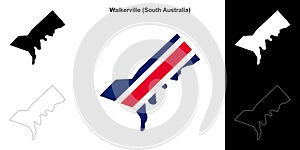 Walkerville outline map