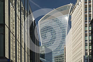 The Walkie Talkie Building seen from Fenchurch St