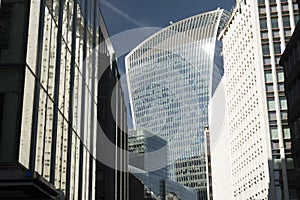 The Walkie Talkie Building seen from Fenchurch St