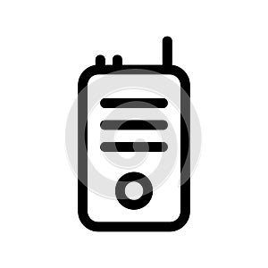 Walkie talkie icon or logo isolated sign symbol vector illustration
