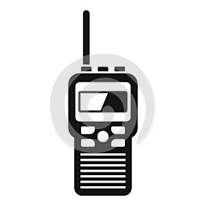 Walkie talkie transmitter icon, simple style