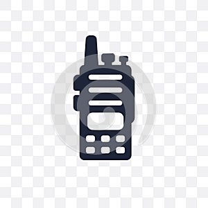 Walkie talkie transparent icon. Walkie talkie symbol design from