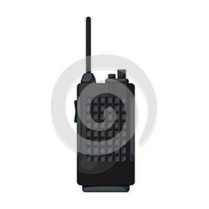 Walkie talkie vector icon.Cartoon vector icon isolated on white background walkie talkie.