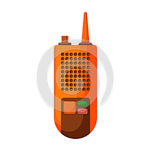 Walkie talkie vector icon.Cartoon vector icon isolated on white background walkie talkie.