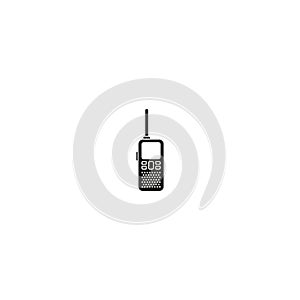 Walkie talkie vector icon. radio transmitter