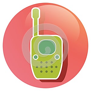walkie talkie. Vector illustration decorative design
