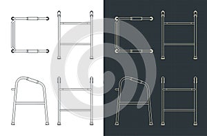 Walking aid blueprint