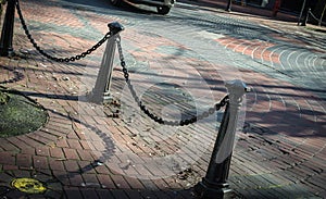 Walking along the Gastown in Vancouver